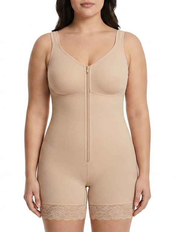 FAJAS COLOMBIANAS | KURZE SHAPEWEAR FÜR SCHMALE TAILLE | PO-LIFTING-EFFEKT | MIT REIßVERSCHLUSS